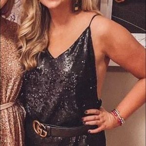 ALREADY SOLD! Free People Black Sequin Jumpsuit!